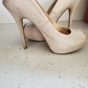 Jennifer Lopez rhinestone heels